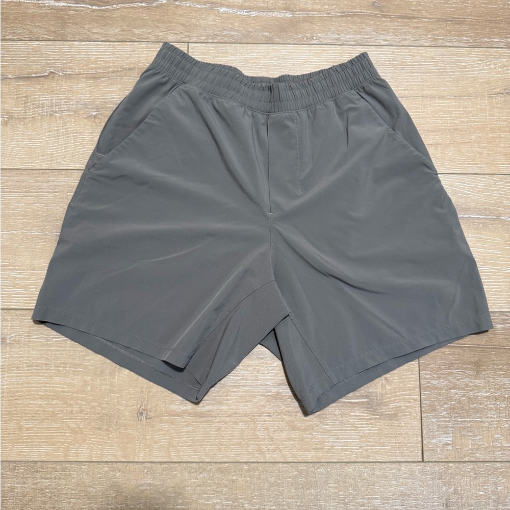 Light Gray Lululemon Exercise Shorts